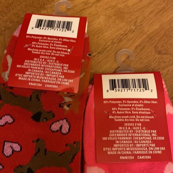 Valentine’s Day Bundle! Hearts, Sloth, and French Bulldog Socks! - Picture 5 of 5